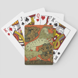 Jeu De Cartes Verneuil Art Nouveau Cheval : Équestre Vintage