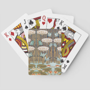 Jeu De Cartes Verneuil Dragonfly Water Lily Art Nouveau : Vintag