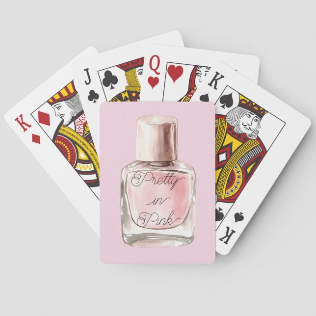 Jeu De Cartes Vernis à Ongles Rose Charmant (dos)