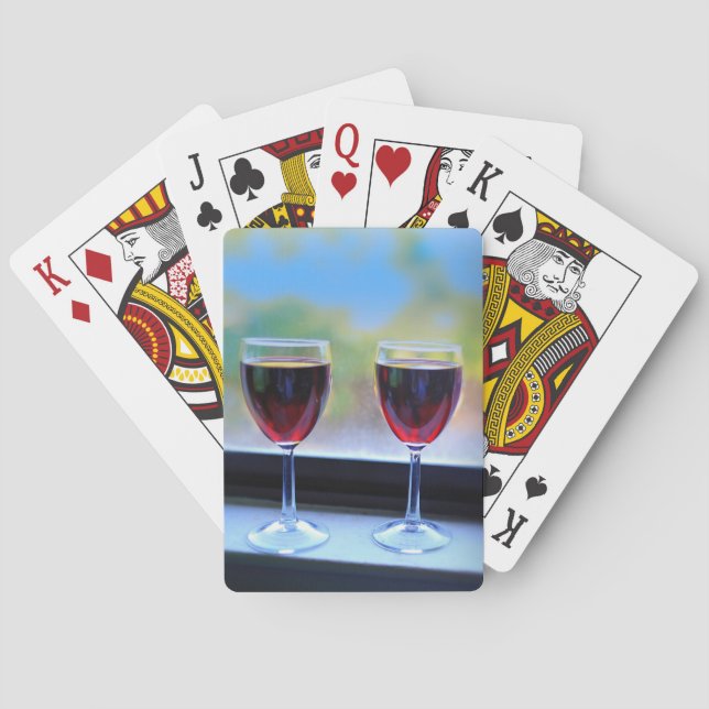 Jeu De Cartes Verre à vin (dos)