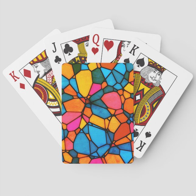 Jeu De Cartes Verre de fixation (dos)