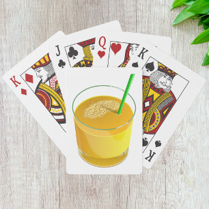 Jeu De Cartes Verre De Jus De Cartes De Jus