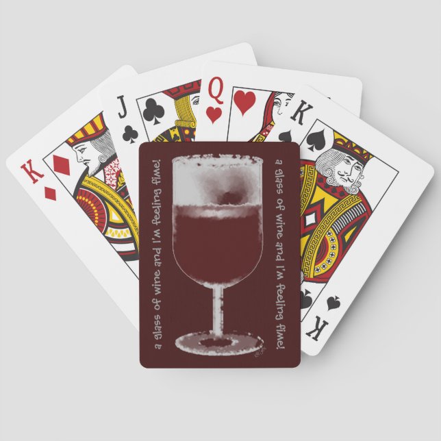 Jeu De Cartes Verre de vin (dos)