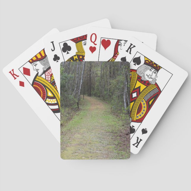 Jeu De Cartes Vers Le Bas De La Piste (dos)