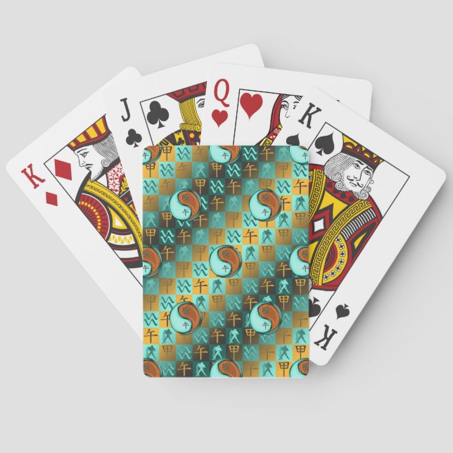 Jeu De Cartes Verseau & Cheval de Bois (dos)