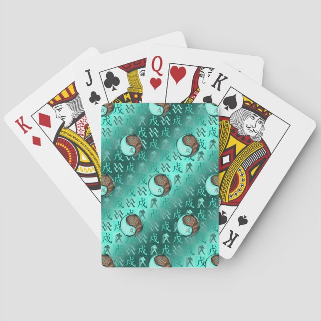 Jeu De Cartes Verseau & Chien de Terre (dos)