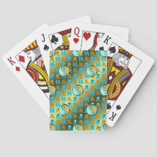 Jeu De Cartes Verseau & Dragon de Métal