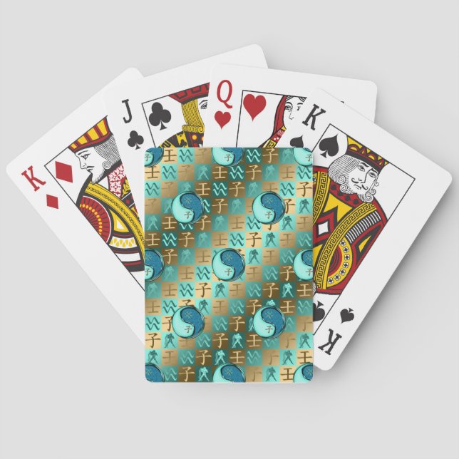 Jeu De Cartes Verseau & Rat d'eau (dos)