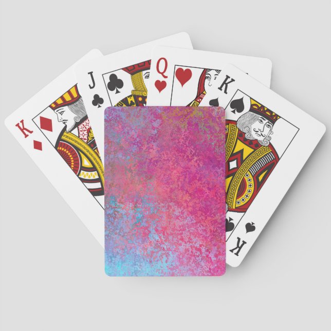 Jeu De Cartes Verser acrylique Abstrait pour coucher de soleil m (dos)