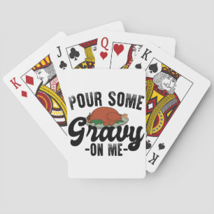 Jeu De Cartes Versez de la sauce sur moi Dîner de Thanksgiving e