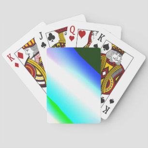 Jeu De Cartes Vert bleu arc-en-ciel texture abstraite motif art