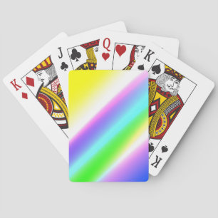 Jeu De Cartes Vert bleu arc-en-ciel texture abstraite motif art 