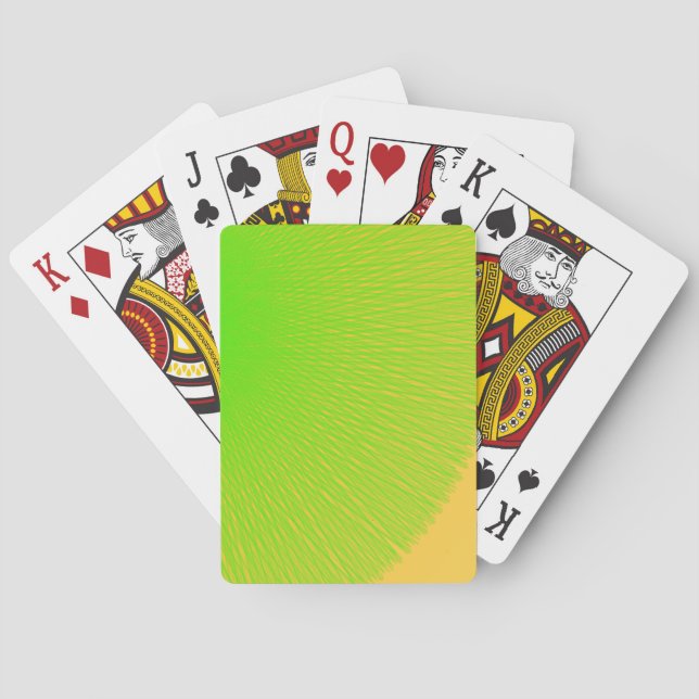 Jeu De Cartes vert clair couleur verte brillent sur vous (dos)