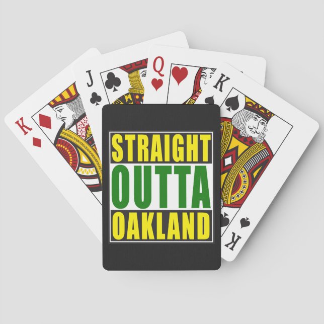 Jeu De Cartes Vert droit d'Outta Oakland (dos)