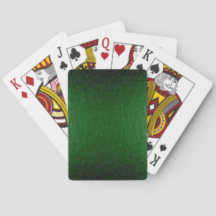 Jeu De Cartes Vert inox brillant métallique