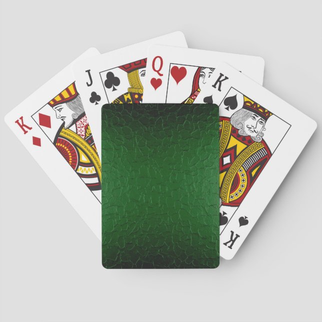 Jeu De Cartes Vert inox brillant métallique (dos)