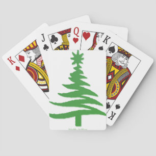Jeu De Cartes Vert sapin de Noël