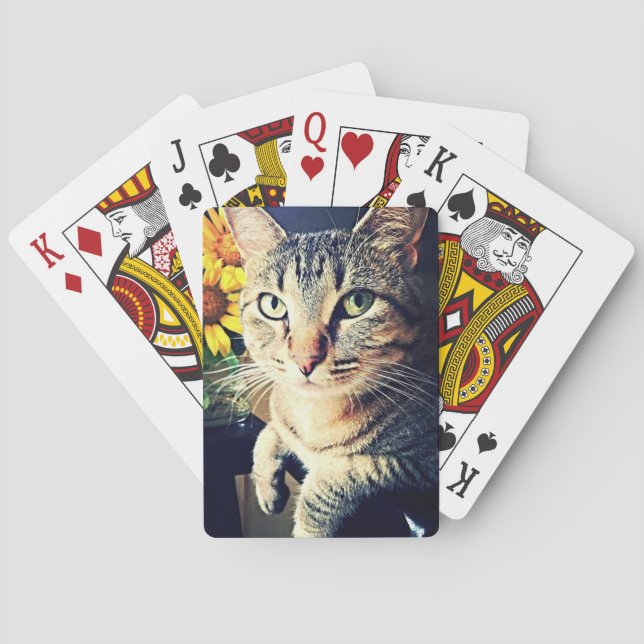 Jeu De Cartes Vert "Tournesol" (dos)