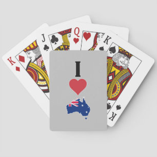 Jeu De Cartes Vertical I Love Australia / I Heart Australia