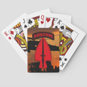 Jeu De Cartes Vétérans de patchs d'opérations spéciales de l'USA