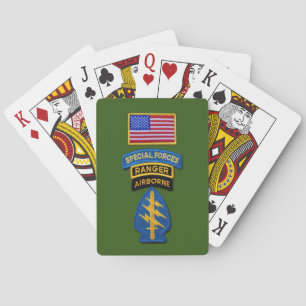 Jeu De Cartes Vétérans du Groupe des Forces Spéciales Green Bere