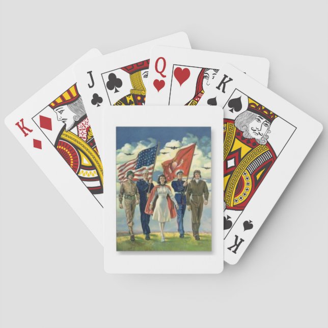 Jeu De Cartes Vétérans fiers - cartes de jeu (dos)