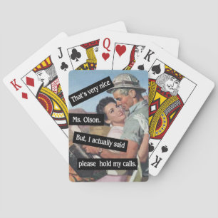 Jeu De Cartes Veuillez Mettre Mes Appels En Attente Travail Sur