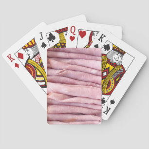 Jeu De Cartes Viande de jambon tranchée pour sandwich