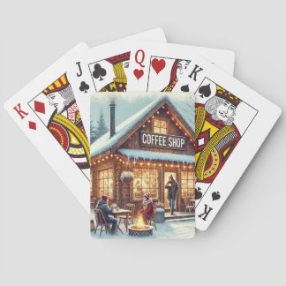 Jeu De Cartes Vibes de café rétro
