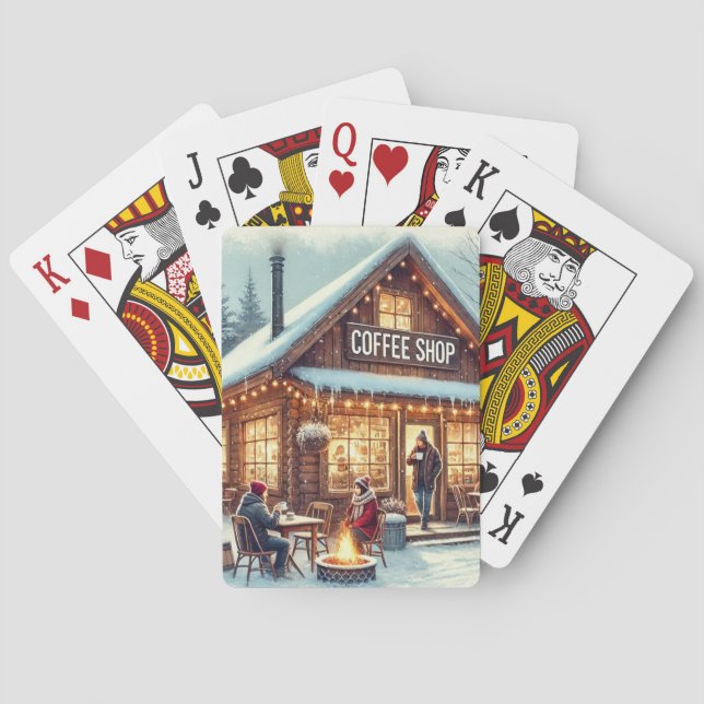 Jeu De Cartes Vibes de café rétro (dos)