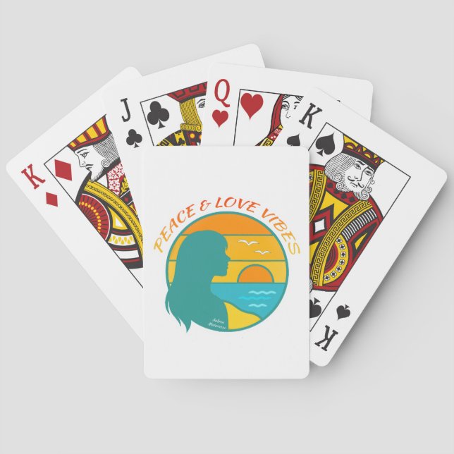 Jeu De Cartes Vibes de Paix & d'Amour (dos)