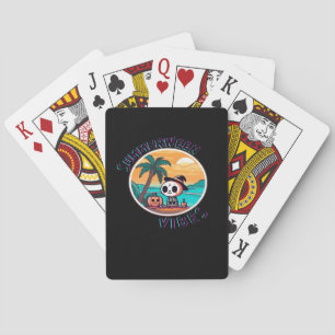 Jeu De Cartes Vibes d'été Éffrayant Citrouille d'été drôle