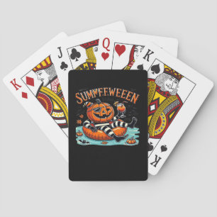 Jeu De Cartes Vibes d'été Éffrayant Citrouille d'été surdimensio