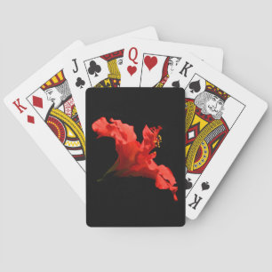 Jeu De Cartes Vibrant Hibiscus Flower