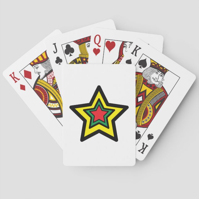 Jeu De Cartes ⭐ Vibrant Triple Étoile Jouer Cartes (dos)