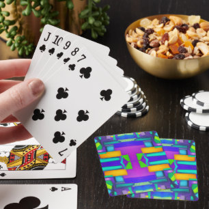 Jeu De Cartes Vibrations Électriques Rêves Art Abstrait Vintage