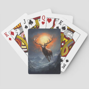 Jeu De Cartes Vic De Montagne Courir D'Un Feu Éclair