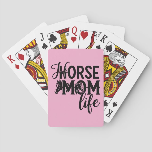Jeu De Cartes  Vie de maman cheval (dos)