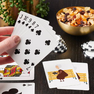 Jeu De Cartes Vieille femme lisant la Bible