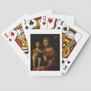 Jeu De Cartes Vierge à l'Enfant (huile sur panneau) 2