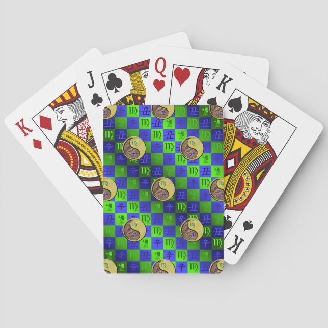 Jeu De Cartes Vierge & Bœuf de Métal (dos)