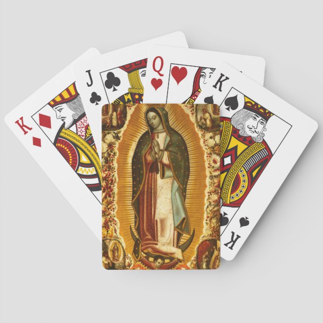 Jeu De Cartes Vierge de Guadalupe Notre Dame Marie (dos)