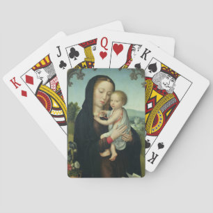 Jeu De Cartes Vierge et enfant (huile sur panneau)