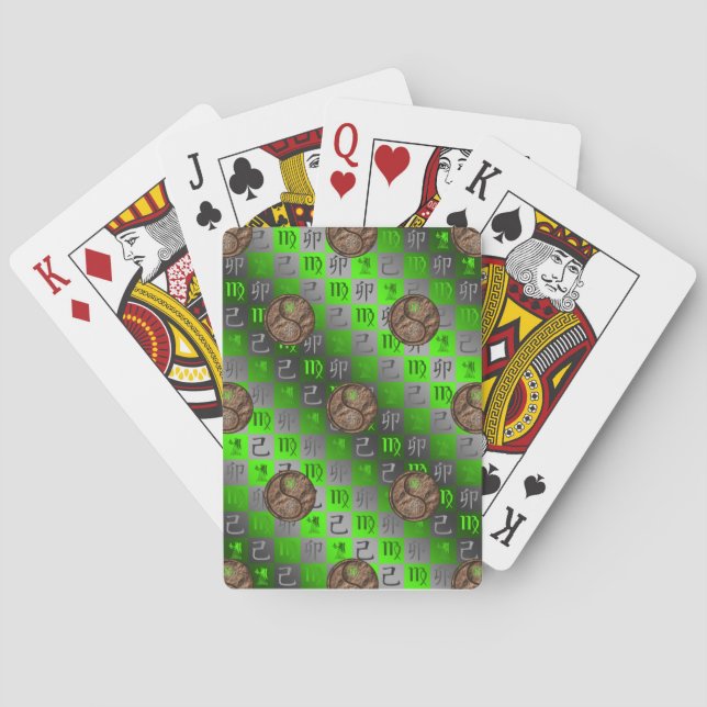 Jeu De Cartes Vierge & Lapin de Terre (dos)
