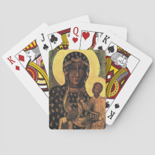 Jeu De Cartes Vierge noire Marie Icône Pologne Notre Dame