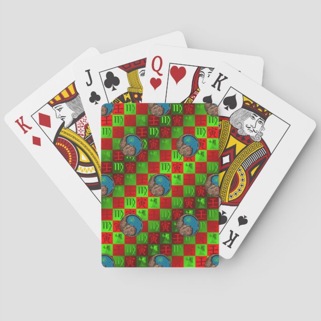 Jeu De Cartes Vierge & Tigre d'eau (dos)