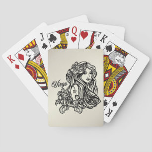 Jeu De Cartes Vierge Vierge Zodiaque Doré
