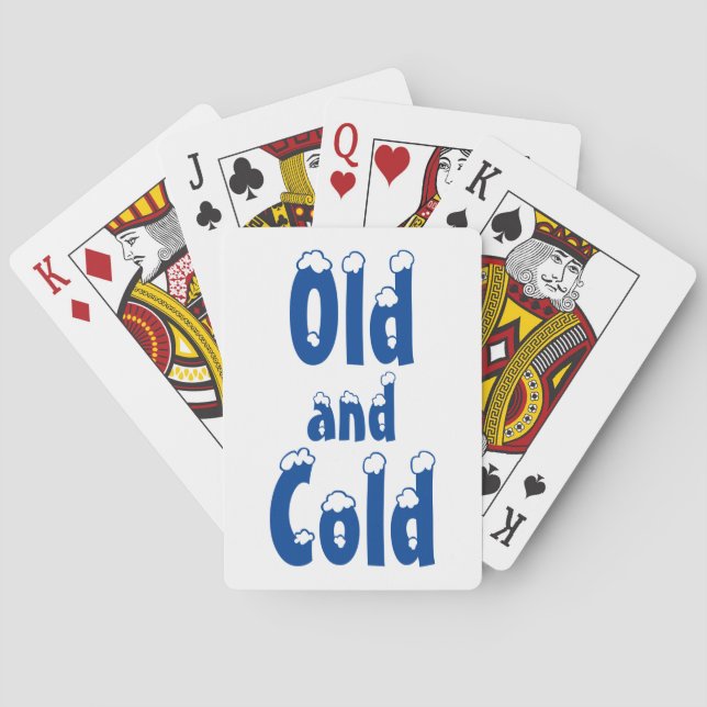 Jeu De Cartes Vieux et froid (dos)