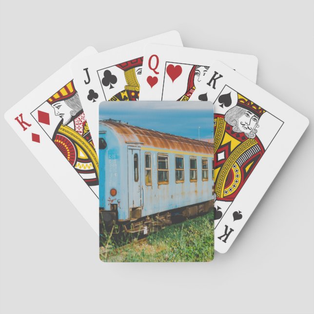 Jeu De Cartes Vieux train (dos)