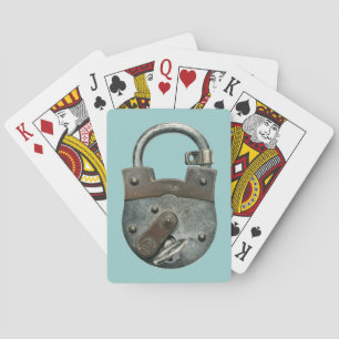 Jeu De Cartes Vieux verrou et clé